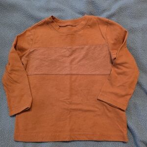 jumping beans Orange Long Sleeve Tee with Chest Stripe